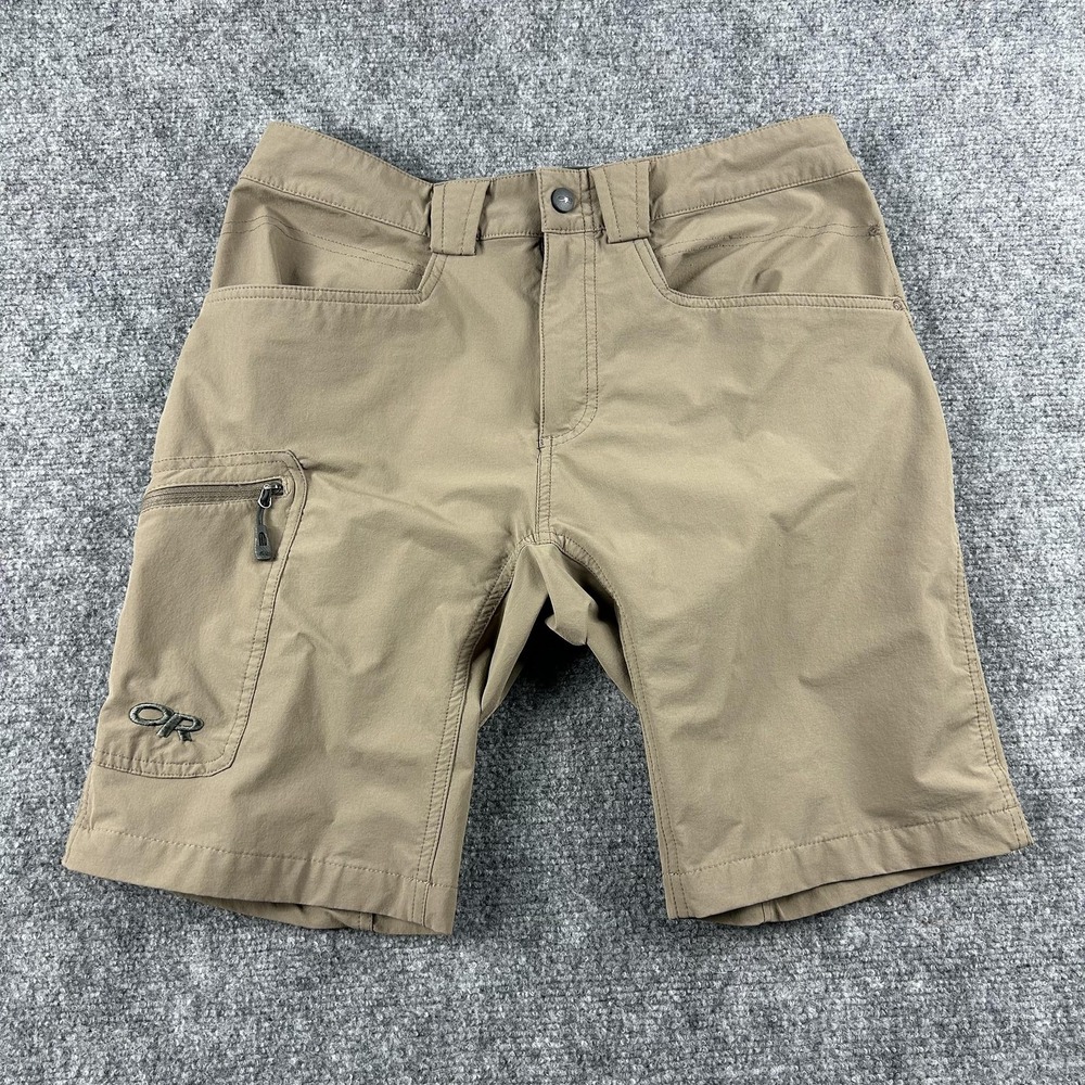 Outdoor Research Voodoo 10in Shorts Mens‎ 30 Beige Hiking Softshell Stretch